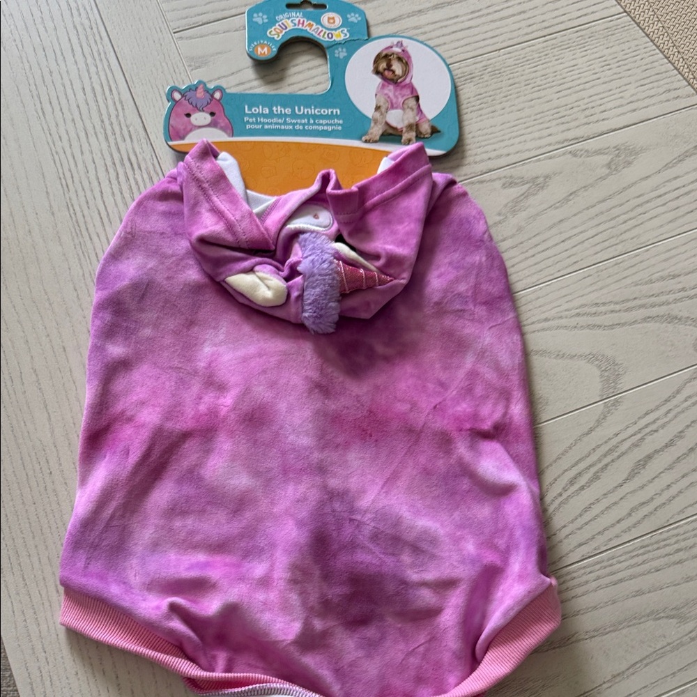 Squishmallows Pink Unicorn Pet Hoodie